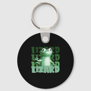 Funny Weirdcore Animal Women Men Lizard Lizard Liz Keychain