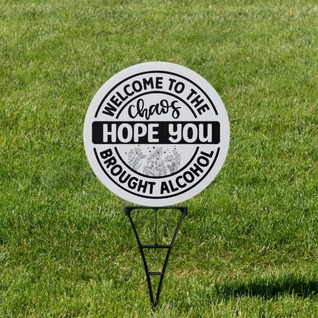 funny welcome drinking lovers sign (Insitu)