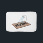 Funny Welcome Mat Cartoon – Shower Clean Mat Rug<br><div class="desc">This funny cartoon design features a welcome mat taking a shower with soap, a playful twist on the classic doormat. Perfect for anyone who loves humor, puns, and quirky home décor. Makes a unique housewarming gift, gag gift, or novelty present for friends and family who appreciate clean jokes and clever...</div>