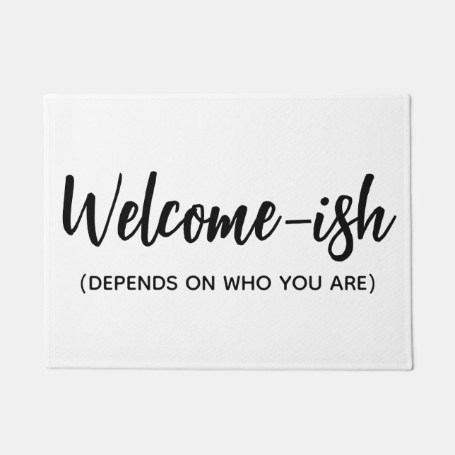Funny Welcome Mat, Sarcastic Doormat, Home Decor,  Doormat (Front)