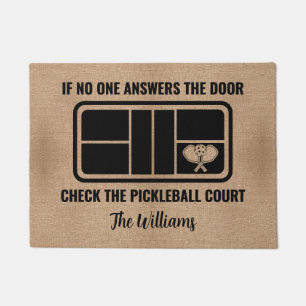 Funny Welcome Pickleball Lovers for Home Custom Doormat