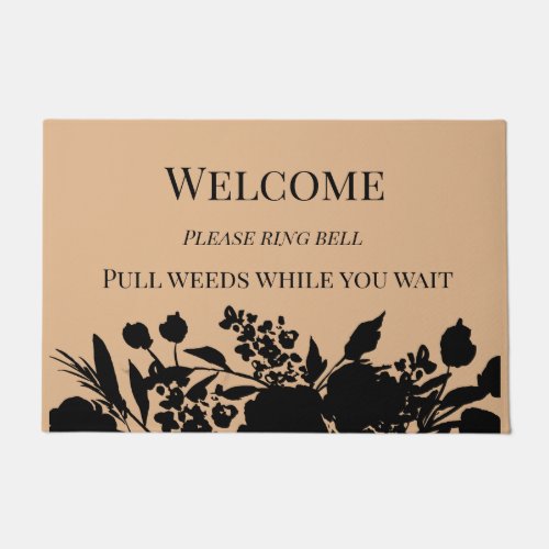 Funny Welcome Pull Weeds Doormat