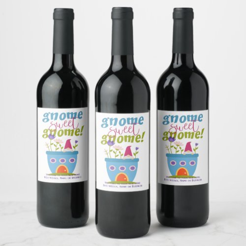 Funny Welcome To Your New Home Wine Label