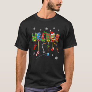 Funny Welder Christmas Holiday Pajamas Xmas Graphi T-Shirt
