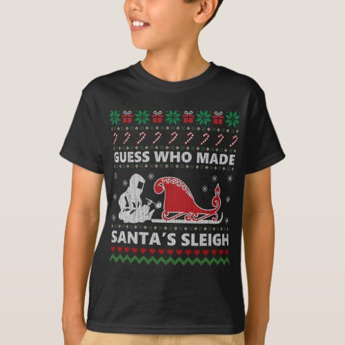 Funny Welder Ugly Christmas Sweater Gift for Welde