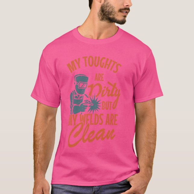 Funny Welding Dad Metal Worker Retro Boilermaker W T-Shirt (Front)