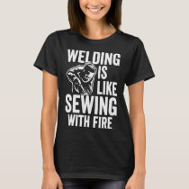 Funny Welding Jokes Distressed Vintage Proud Welde T-Shirt