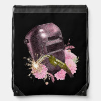 Funny Welding Welders Pink Helmet Welder Spark