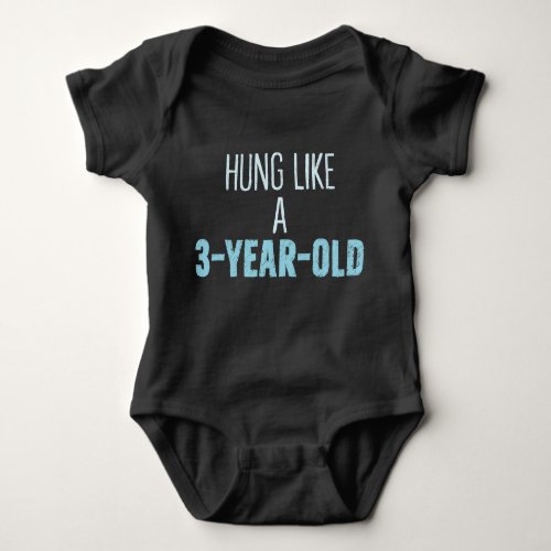 Funny âœWell_Hungâ Infant Boy Baby Bodysuit