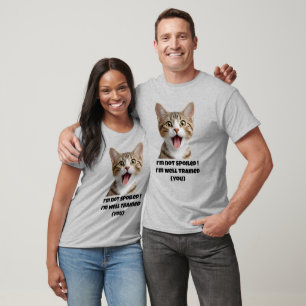 Funny Well Trained Human Cat T-Shirt