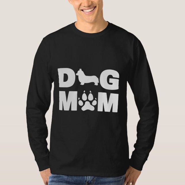 Funny Welsh Corgi For Dog Mom Love R T-Shirt (Front)