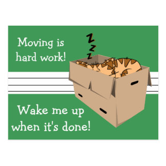 Funny Moving Announcement Postcards | Zazzle
