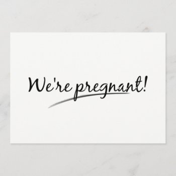 Funny We're Pregnant On Purpose Announcement by theMRSingLink at Zazzle