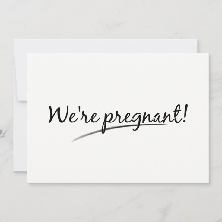 Funny We're Pregnant On Purpose Announcement | Zazzle