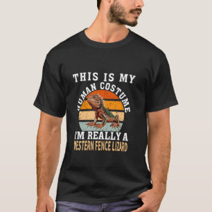 Funny Western fence lizard Quote Cool Western fenc T-Shirt