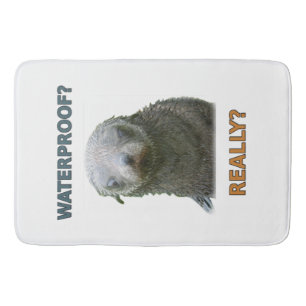 Funny Wet Seal Pup Bath Mat