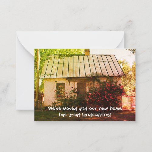 Funny__Weve Moved to Great Landscaping Notecard