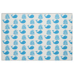 Funny whale fabric