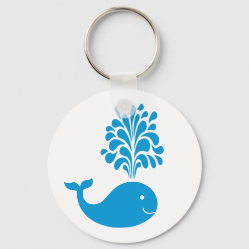 Funny whale keychain