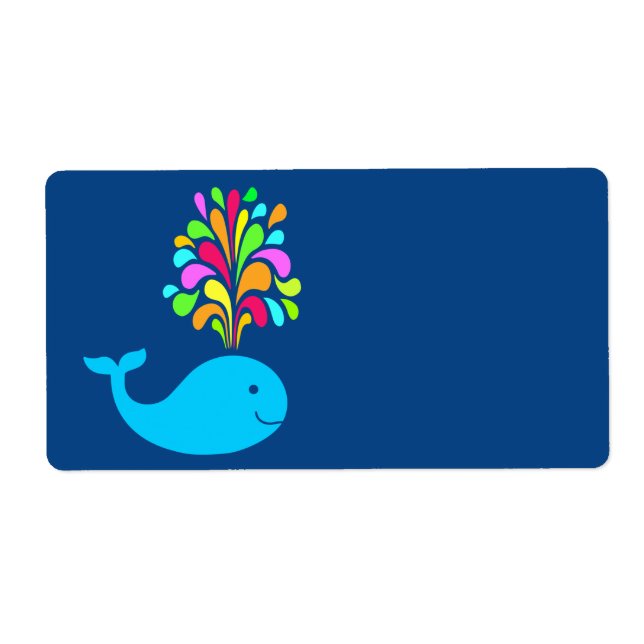 Funny whale label (Front)