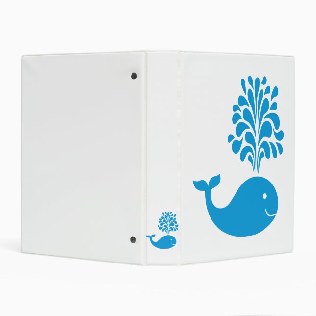 Funny whale mini binder (Background)