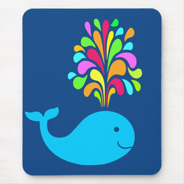 Funny whale mouse pad (Front)