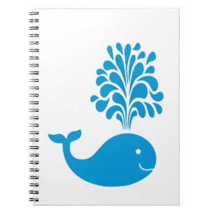 Funny whale notebook