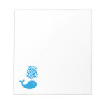 Funny Whale Notepad at Zazzle