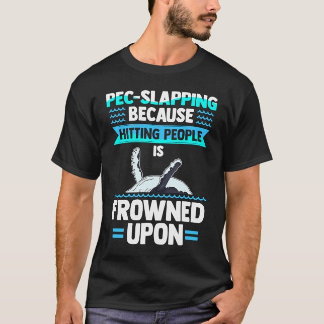 Funny Whale Ocean Marine Mammal & Whale Watching T-Shirt (Front)