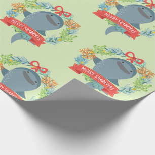 Funny Whale Shark Christmas Wrapping Paper