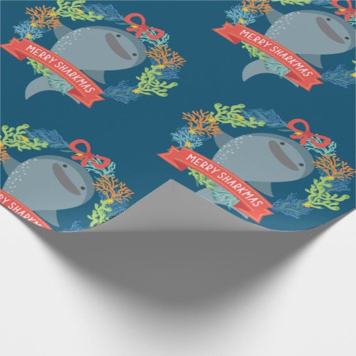 Funny Whale Shark Christmas Wrapping Paper