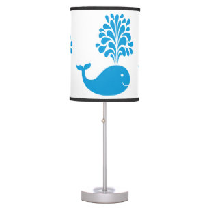 Funny whale table lamp