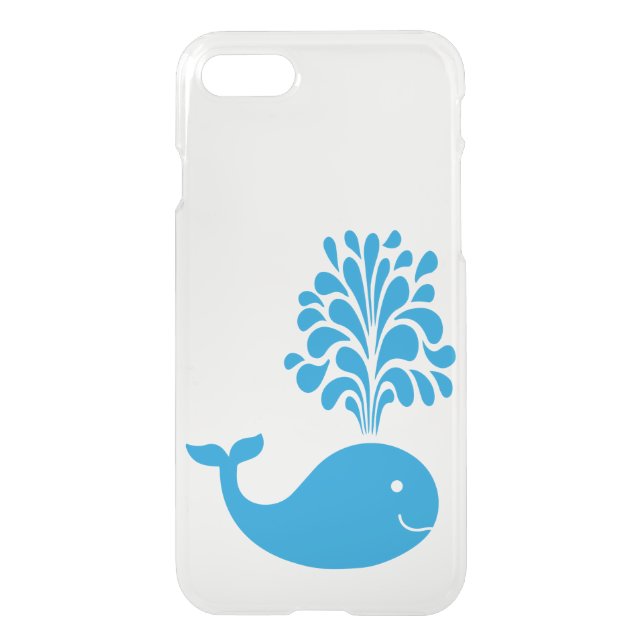 Funny whale uncommon iPhone case (Back)