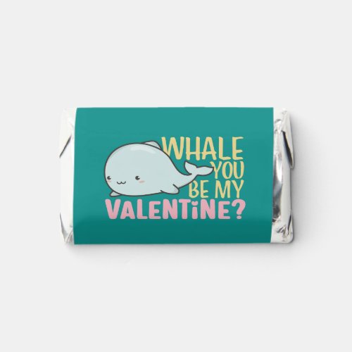 Funny Whale You Be My Valentine Valentines Day Hersheys Miniatures