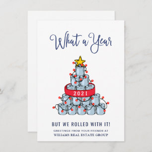 Funny What a Year Christmas Corporate Holiday Card
