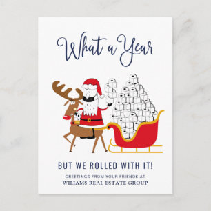 Funny What a Year Christmas Corporate Postcard