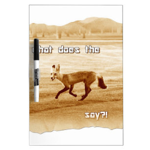 funny what does the fox say Dry-Erase board