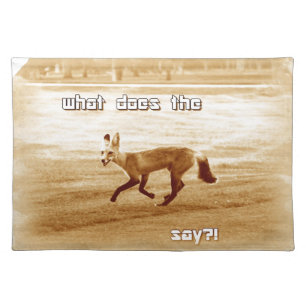 funny what does the fox say placemat