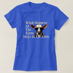 Funny "What Happens on the Farm..." T-Shirt