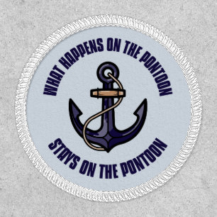 Funny What Happens on the Pontoon Vacation Trip Patch