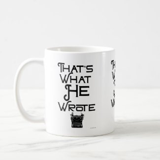 Funny What He Wrote Author Slogan