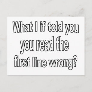 Funny What If Quote Postcard