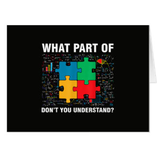 Funny What Part Of Don't You Understand Jigsaw Puz Card