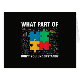 Funny What Part Of Don't You Understand Jigsaw Puz Cards