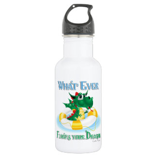 Funny Whatever Floats Your Dragon Water Bottle