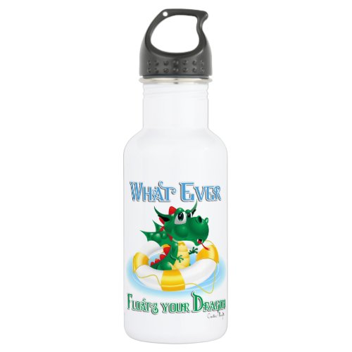 Funny Whatever Floats Your Dragon Water Bottle