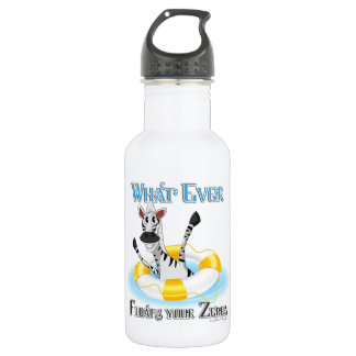 Funny Whatever Floats your Zebra Water Bottle
