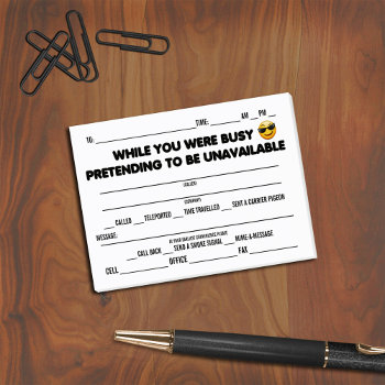 Funny "while You Were Away" Memo Post-it Notes by reflections06 at Zazzle