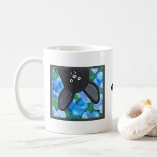 Funny Whimsical Goth Vampire Bat Custom name Coffee Mug
