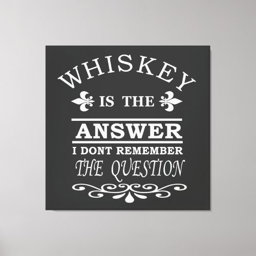 funny whiskey slogan canvas print